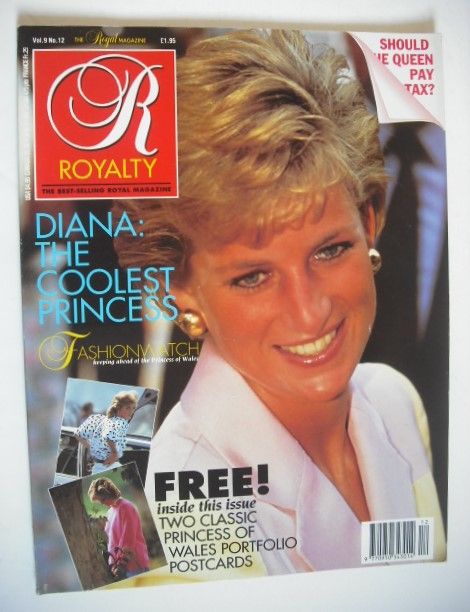 Royalty Monthly magazine - Princess Diana cover (September 1990, Vol.9 ...