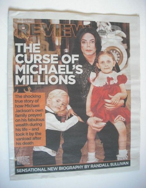 <!--2012-11-11-->Mail On Sunday Review supplement - Michael Jackson cover (