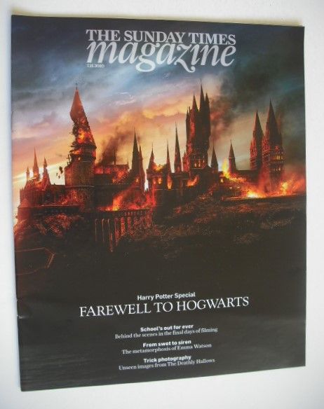 The Sunday Times magazine - Farewell To Hogwarts cover (7 November 2010)