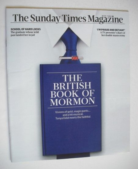 The Sunday Times magazine - The British Book Of Mormon cover (7 July 2013)