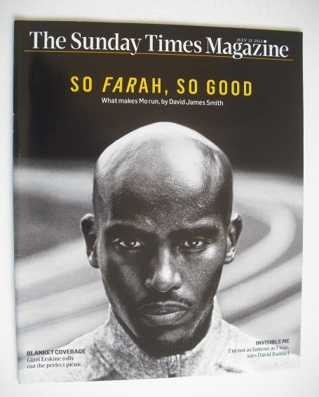The Sunday Times magazine - Mo Farah cover (21 July 2013)
