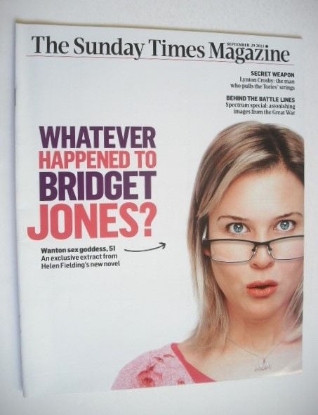 <!--2013-09-29-->The Sunday Times magazine - Bridget Jones cover (29 Septem