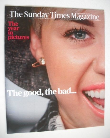The Sunday Times magazine - Miley Cyrus cover (22 December 2013)