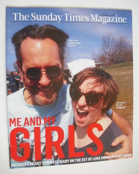 The Sunday Times magazine - Richard E Grant and Lena Dunham cover (12 January 2014)