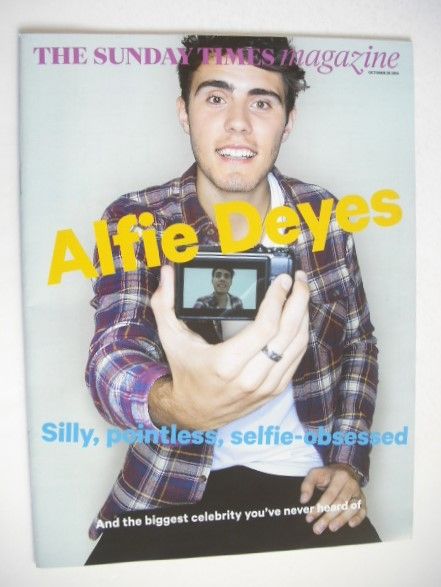 The Sunday Times magazine - Alfie Deyes cover (26 October 2014)
