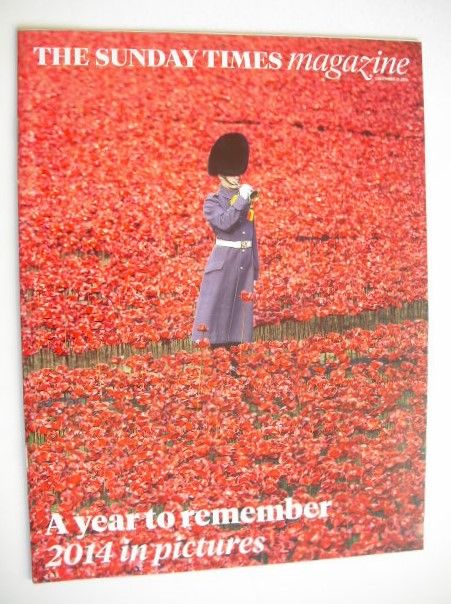The Sunday Times magazine - A Year To Remember cover (21 December 2014)