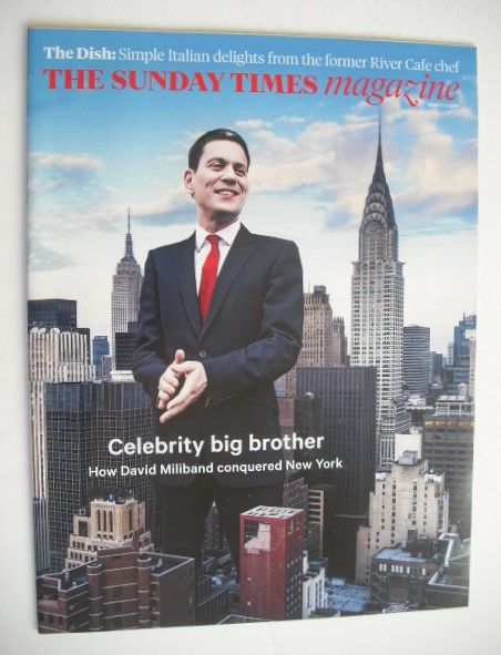 The Sunday Times magazine - David Miliband cover (22 March 2015)