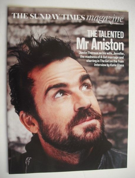 The Sunday Times magazine - Justin Theroux cover (2 October 2016)