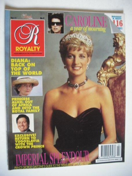 Royalty Monthly magazine - Princess Diana cover (November 1991, Vol.11 No.2)