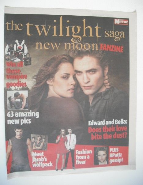 Daily Mirror newspaper supplement - Twilight New Moon fanzine (18 November 