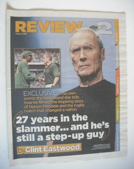 The Mail On Sunday Review newspaper supplement - Clint Eastwood cover (17 January 2010)
