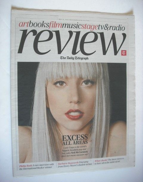 The Daily Telegraph Review newspaper supplement - 21 May 2011 - Lady Gaga cover