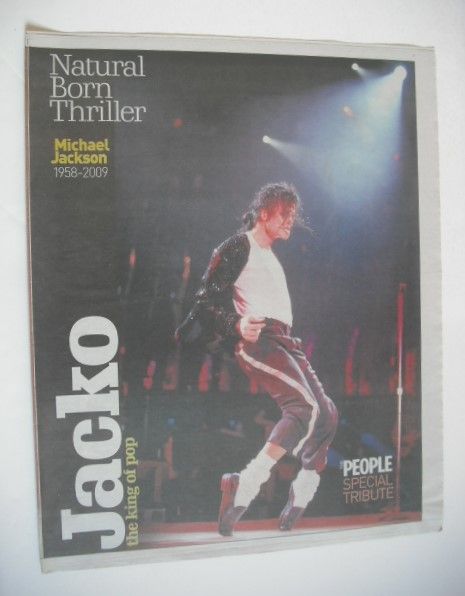 <!--2009-07-01-->The People newspaper supplement - Jacko The King Of Pop (J