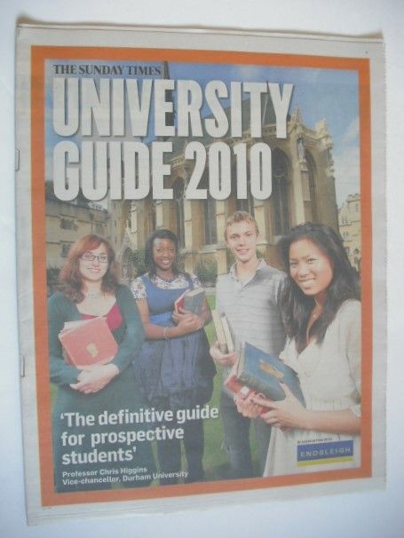 The Sunday Times newspaper supplement - University Guide 2010 (13 September 2009)