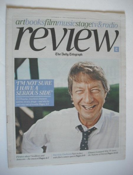 The Daily Telegraph Review newspaper supplement - 27 November 2010 - PJ O'Rourke cover