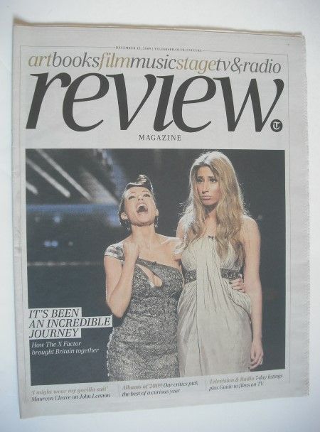 The Daily Telegraph Review newspaper supplement - 12 December 2009 - Dannii Minogue and Stacey Solomon cover