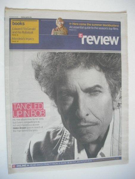 The Daily Telegraph Review newspaper supplement - 18 April 2009 - Bob Dylan cover