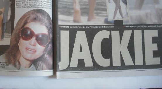 The Daily Mirror newspaper article - Jackie Onassis (17 November 2009)