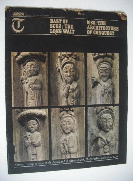 <!--1966-01-14-->Weekend Telegraph magazine - Norman Carvings cover (14 Jan