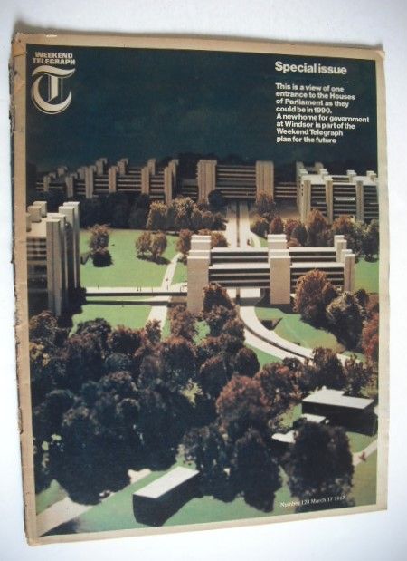 Weekend Telegraph magazine - The Future Houses of Parliament cover (17 March 1967)