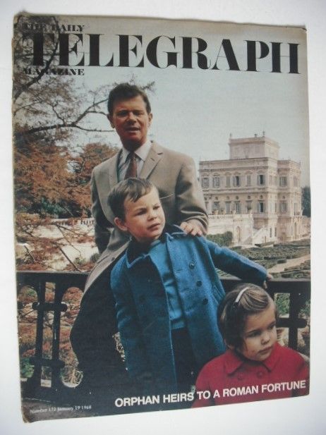 The Daily Telegraph magazine - Orphan Heirs To A Roman Fortune cover (19 January 1968)