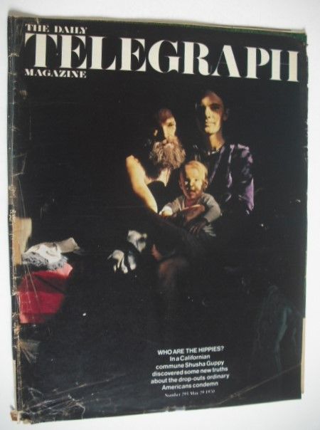 The Daily Telegraph magazine - Who Are The Hippies cover (29 May 1970)