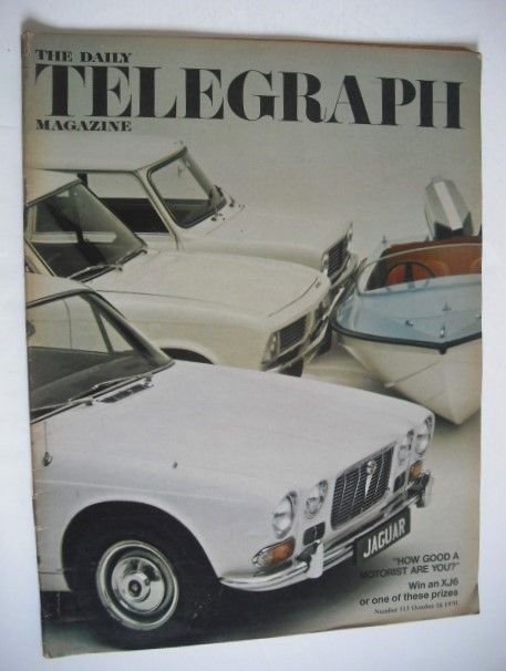 The Daily Telegraph magazine - Motoring Competition cover (16 October 1970)