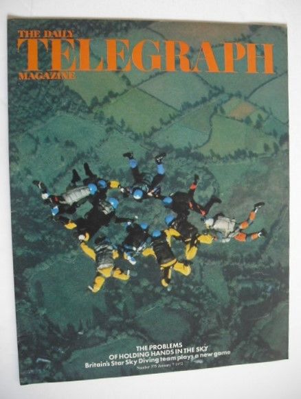 The Daily Telegraph magazine - Sky Diving cover (7 January 1972)