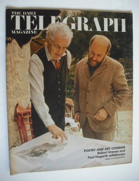 The Daily Telegraph magazine - Robert Graves and Paul Hogarth cover (8 December 1972)