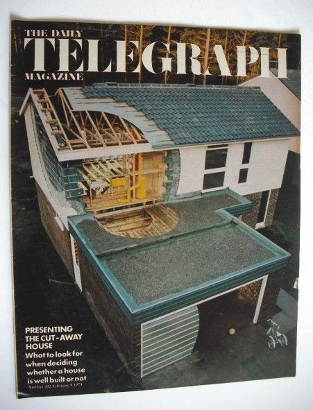The Daily Telegraph magazine - Cut-Away House cover (9 February 1973)