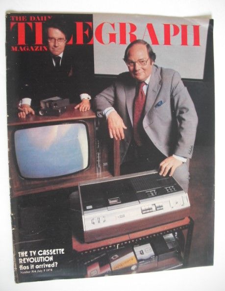 The Daily Telegraph magazine - Cliff Michelmore and Gordon Reece cover (5 July 1974)