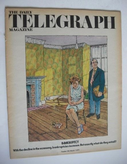 The Daily Telegraph magazine - Bankruptcy cover (7 March 1975)