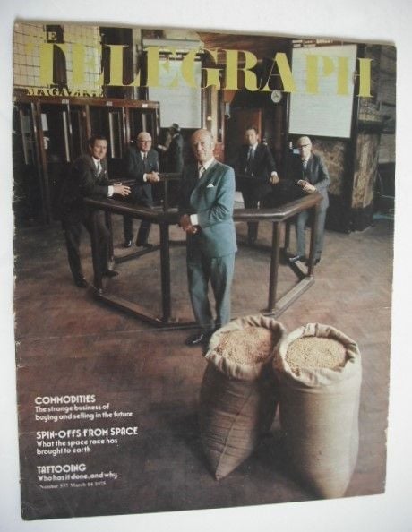 The Daily Telegraph magazine - Commodities cover (14 March 1975)