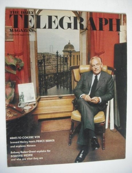 The Daily Telegraph magazine - Prince Rainier of Monaco cover (8 August 1975)