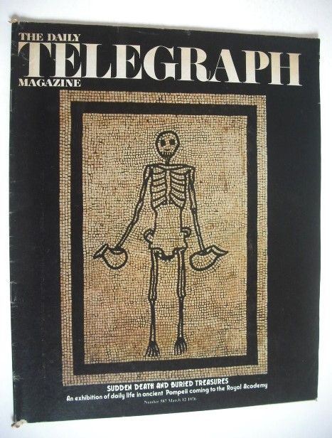 The Daily Telegraph magazine - Pompeii Exhibition cover (12 March 1976)