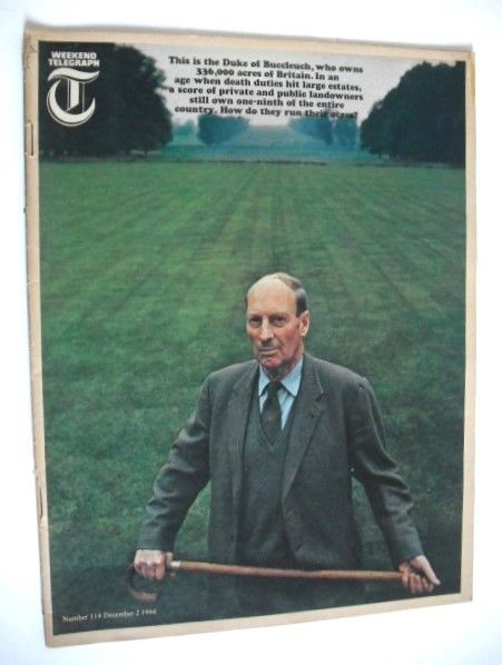 Weekend Telegraph magazine - The Duke of Buccleuch cover (2 December 1966)