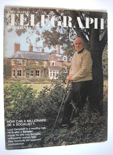 The Daily Telegraph magazine - How Can A Millionaire Be A Socialist cover (13 December 1968)
