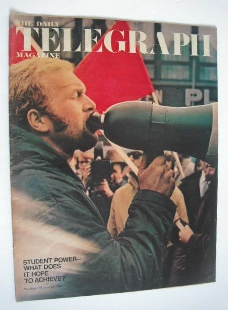 The Daily Telegraph magazine - Student Power cover (28 June 1968)