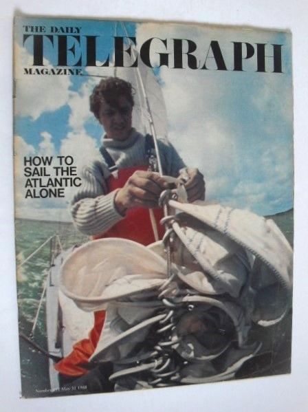 The Daily Telegraph magazine - How To Sail The Atlantic Alone cover (31 May 1968)