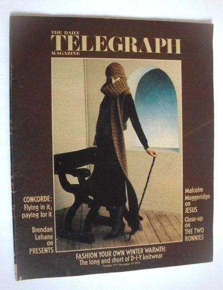 The Daily Telegraph magazine - The Long And Short Of DIY Knitwear cover (19 December 1975)
