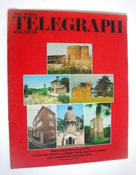 The Daily Telegraph magazine - The Landmark Trust Homes cover (22 August 1975)