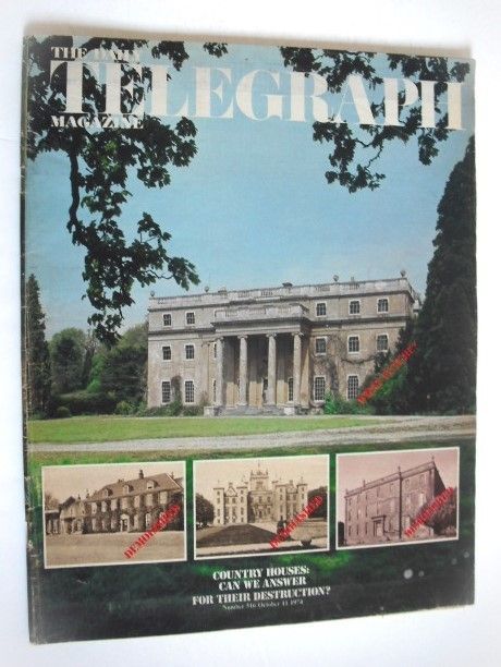 The Daily Telegraph magazine - Country Houses cover (11 October 1974)