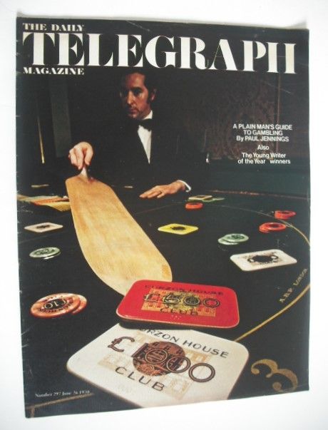 The Daily Telegraph magazine - A Plain Man's Guide To Gambling cover (26 June 1970)