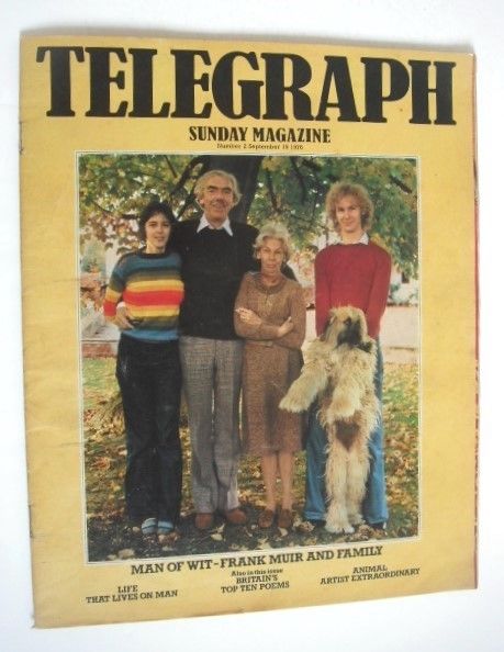<!--1976-09-19-->The Sunday Telegraph magazine - Frank Muir and Family cove