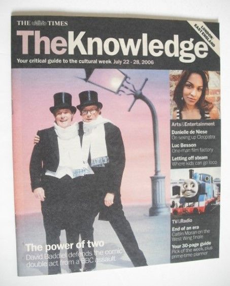 The Knowledge magazine - 22-28 July 2006 - Eric Morecambe and Ernie Wise cover