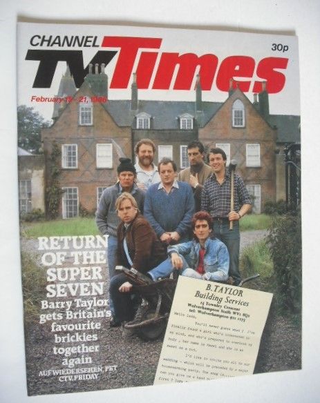 CTV Times magazine - 15-21 February 1986 - Auf Wiedersehen, Pet cover