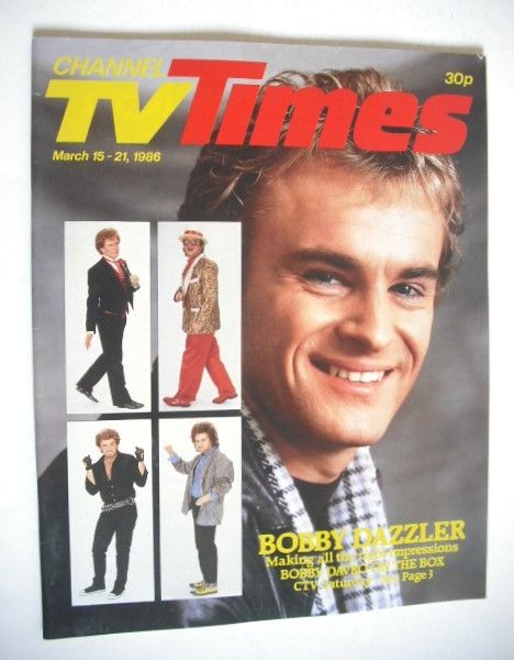 <!--1986-03-15-->CTV Times magazine - 15-21 March 1986 - Bobby Davro cover