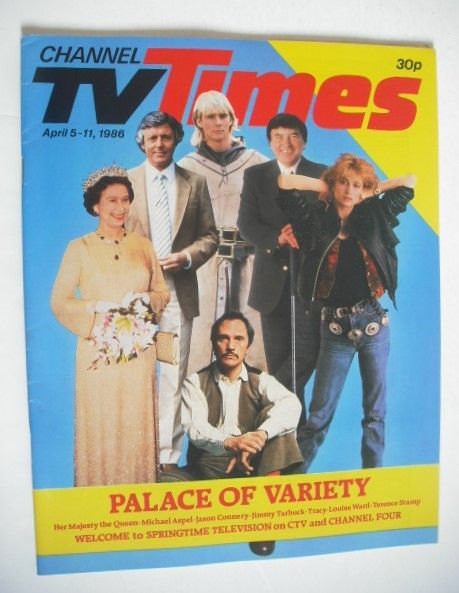 CTV Times magazine - 5-11 April 1986 - Palace Of Variety cover