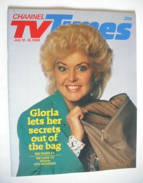 CTV Times magazine - 12-18 July 1986 - Gloria Hunniford cover