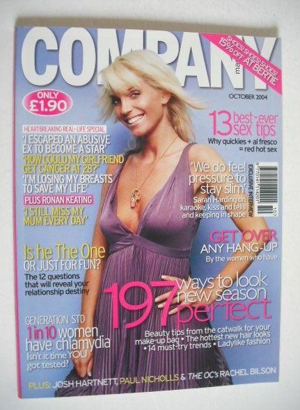 Company magazine - October 2004 - Sarah Harding cover